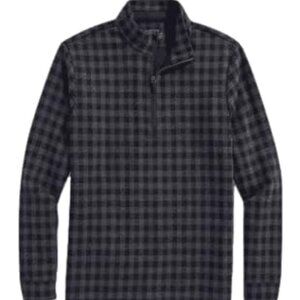 vineyard vines Mens Bluffs Performance Quarter-Zip, Gray Harbor